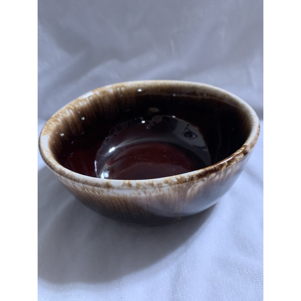 McCoy Brown Drip Glaze Pottery Mixing Nesting Bowl USA 7026 Vintage 1 Pc